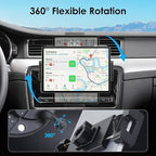 EEEKit 2 in 1 CD Slot Tablet Car Mount, Universal 360° Rotation CD Player Car Phone Holder for 4-11in Devices, Black