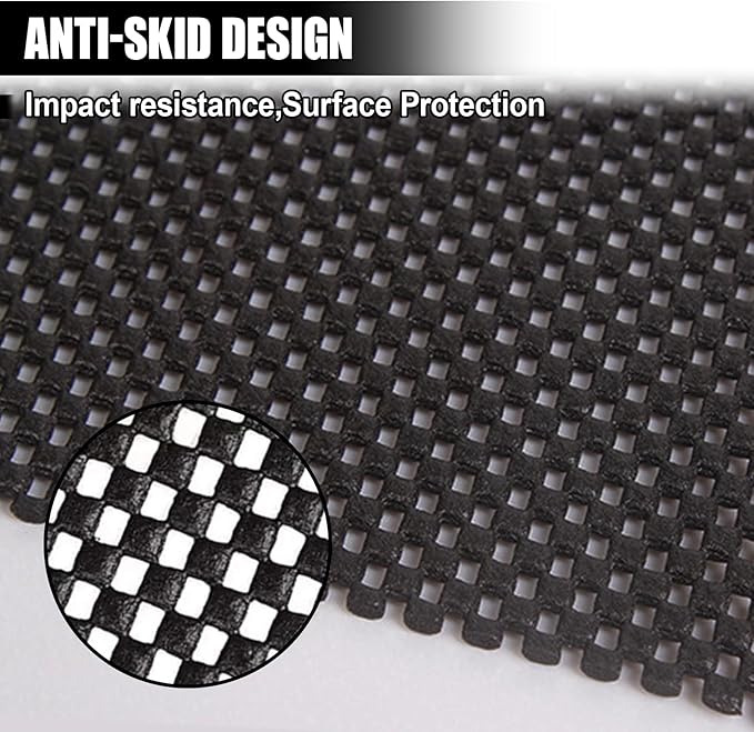 Car Roof Non-Slip Rug Pad, 47'' x 39.4'' Automotive Roof Carrier Bag Protective Mat, PVC Vehicle Cargo Bag Liner, Auto Roof Top Rack Accessories for Car, SUV, Truck and Home (Black)