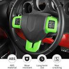 Linskip Steering Wheel Trim Compatible with Dodge Journey 2013-2022 & Charger/Challenger/Durango/Dart 2009-2014, Journey Steering Wheel Cover, Journey Interior Accessories 3Pcs(Light Green)