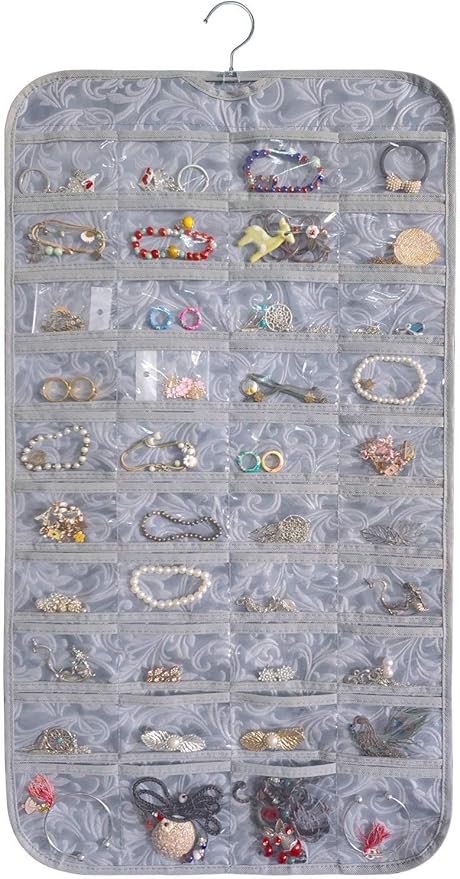 BB Brotrade Hanging Jewelry Organizer,Accessories Organizer,80 Pocket Organizer for Holding Jewelries