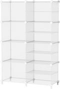 AWTATOS Closet Organizer 8 Cube Storage Shelves Clothes Organizers Closet Storage Stackable Cubby Shelving for Closet Bedroom