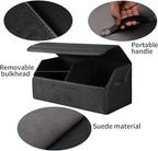 car organizers and storage for SUV,trunk organizer for sedan, leather foldable sleek box with lid,collapsible cargo bins, tool