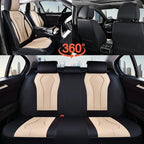 Coverado Car Seat Covers, Leather Seat Covers Full Set, Beige Seat Covers, Car Seat Cushion, Driver Car Seat Covers, Waterpro