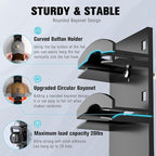 Hat Organizer for Baseball Caps 4Pack, Hat Rack for Wall with Strong Adhesive Hold up to 40 Hats, Hat Hanger Holder Display f
