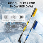 32" Telescoping Snow Brush for Car with Detachable Handle – an Extra-Wide Snow Brush and Ice Scraper for Car Windshield Window. The Ultimate Snow Scraper Brush for SUV & Trucks.