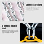 Portable Snow Tire Chains, Semi-Automatic Tighten Snow Traction Chains, Easy Install Emergency Tire Chains for Passenger Cars