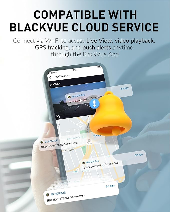 BlackVue DR770X-2CH II 64GB Dash Cam – Dual Full HD Front & Rear, Enhanced Visual Clarity, Fast Boot, USB-C Install, Effortle