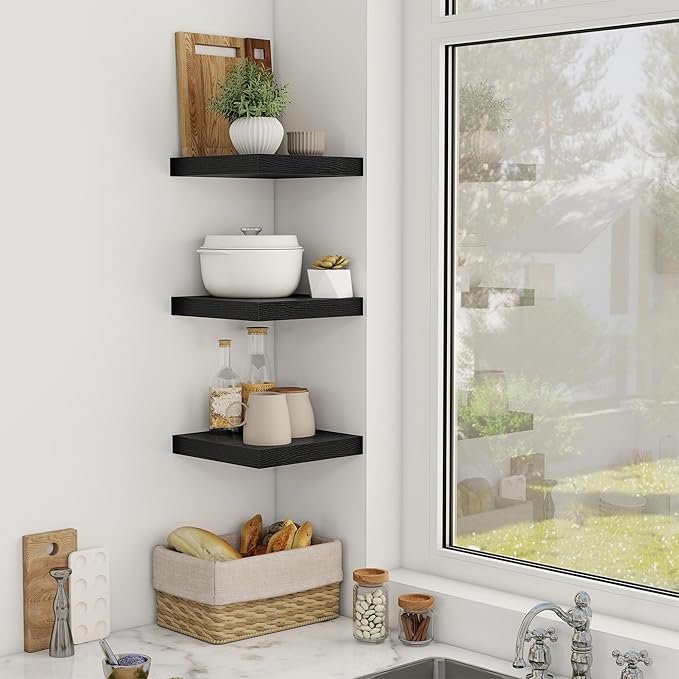 12 Inch Floating Shelves, 12" Deep Floating Shelf Wall Mounted, 12" Wall Shelves, Rustic Deep Bookshelf, Extra Deeper Display
