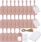 Amylove Bulk Luggage Tags Wedding Favors Adventure Begins Luggage Tags for Guests Travel Tag for Suitcase Bridal Gift 24 Pack