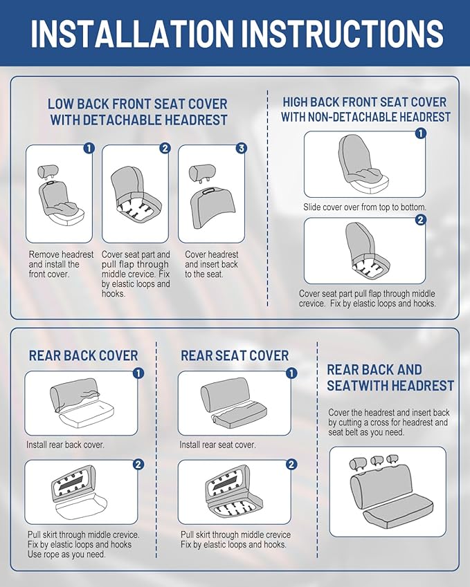 Baja Saddle Blanket Car Seat Covers Front Set, Washable Breathable Striped Woven Cloth Seat Covers for Cars, SUV, Truck, Airb