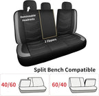 Seat Covers,Sport and Breathable Seat Covers,Anti-Slip Universal Fit Car Seat Covers Full Set for Cars Sedans SUV and Truck(F
