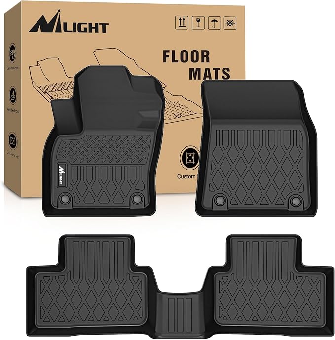 Nilight TPE Floor Mats for Volvo XC40 (Not for Recharge) 2019 2020 2021 2022 2023 2024 2025, All Weather Custom Fit Heavy Duty Floor Liners