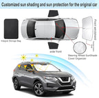 3PCS Car Window Shades Front Windshield Sun Shade Foldable Window Shade Custom Fit for 2014-2020 Nissan Rogue Accessories Car Shades for Front Windows Anti-UV Rays Block Heat