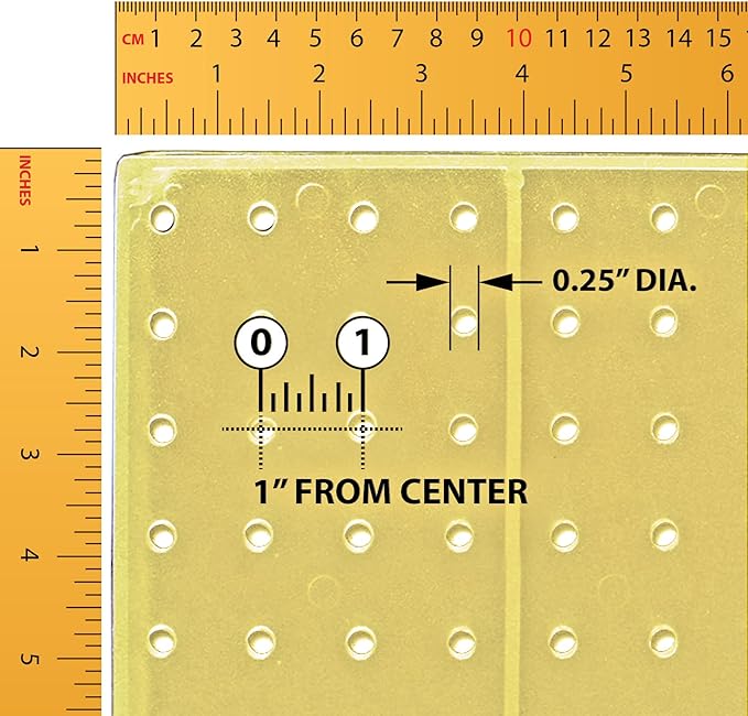 Azar Displays 771620-YEL Plastic Pegboard for Wall Organization - Garage Tool Organizer Wall Mount (Pack of 2) - 1-Sided Dura