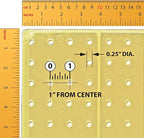 Azar Displays 771620-YEL Plastic Pegboard for Wall Organization - Garage Tool Organizer Wall Mount (Pack of 2) - 1-Sided Dura