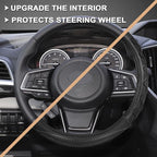 GIANT PANDA Steering Wheel Cover for Subaru Forester, Car Steering Wheel Cover for Subaru Outback and Crosstrek - Gray