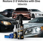 Headlight Restoration Kit, Car Headlight Cleaner, No Power Tools Needed Spray & Wipe, Restores Clarity & Shine, Long-Lasting 