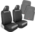 Motor Trend (2) Car Seat Covers for Front Seats with (2) Trimmable Car Floor Mats – Universal Fit Auto Accessories for Cars, 