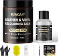 Leather Recoloring Balm with Leather Sealer, 10.58oz Leather Color Restorer, Brown Leather Repair Kit for Vinyl Furniture Sho