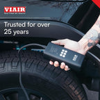 Viair Every Vehicle Carry EVC31 PRO - rechargeable, portable air compressor, dual power source, LED gauge w/preset - Tire Inflator Ideal for LT truck & suv's, cars, motorcycles, & E-bikes