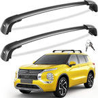 Tuyoung Lockable 220lb Roof Rack Cross Bars Compatible with Mitsubishi Outlander 2022-2026 & Outlander PHEV 2023-2026 (Not for Outlander Sport), Lockable Aluminum Black Crossbar Luggage Rooftop