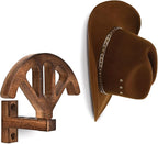 Cowboy hat stand, wall mounted adjustable stand that can maintain the original shape of items, wooden wall mounted cowboy hat