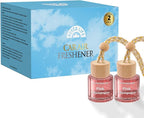 HoogaLife Car Air Freshener Diffuser 2 Pack Hanging Air Freshener Diffuser - Pink Sparkle Champagne Fragrance Oil Air Diffuse