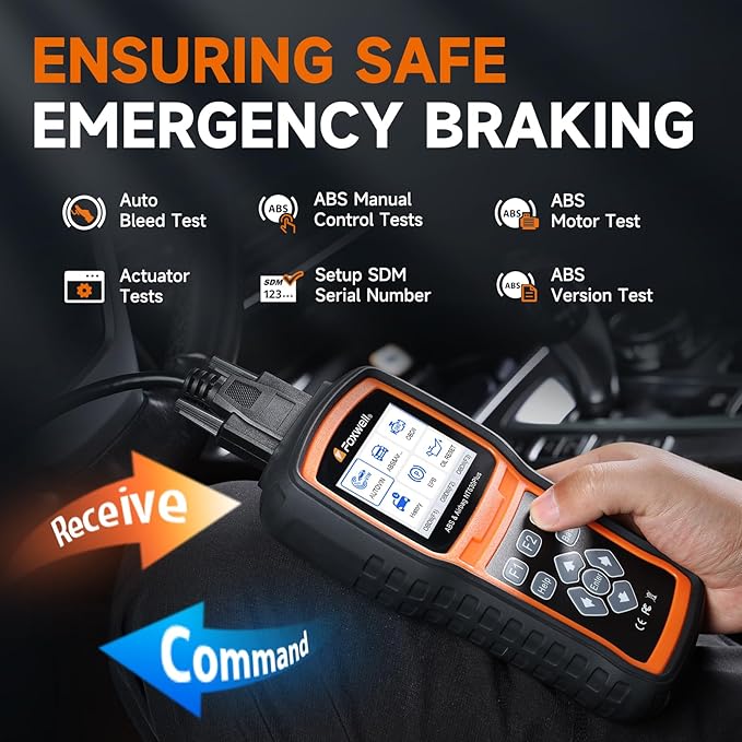 2026 FOXWELL NT630 Plus OBD2 Scanner with ABS and SRS, ABS Code Reader Auto Bleed Scan Tool Brake SRS Scanner, Car Scanner