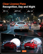 Vantrue E1 Lite 1080P Dash Cam, Mini Car Camera with Night Vision, 60fps Dash Cam with GPS and Speed, Wi-Fi APP Control, Loop