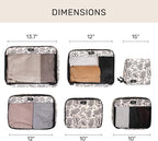 Jadyn Packing Cubes for Travel, 6-Piece Large Packing Cube Organizer Set for Suitcase, Duffel Bag, Luggage, Multiple Sizes Tr