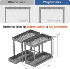 2 Pack Pull-Out Storage Organizers, Under Sink Organizer and Storage for Bathroom & Kitchen,Multi-Purpose Under Cabinet Organ