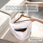 Clothes Hanger Organizer Holder for Space Saving, Fresheracc Hanger Triangle Storage Bag with Handles for Closet Tidier Laund