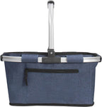 Picnic Basket, SIYUAN Shopping Basket with Handle 22L Collapsible Grocery Basket Portable Folding Basket for Marketing Reuasb
