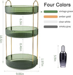 YCIA&DONE 360 Rotating Makeup Organizer and Storage for Vanity Countertop 3 Tiers, High Capacity Cosmetic Skincare Perfume Or