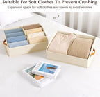 Homsorout Closet Organizers and Storage Bins - 8 Pack Collapsible Divided Trapezoidal Cube Storage Bins Baskets with Orange H