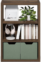 Furinno Viola Book Shelf, 3-Tier Bookshelf, Extra Thick Frame Bookcase with Open Shelf, Open Back Design, 11.3" x 23.2" x 35.