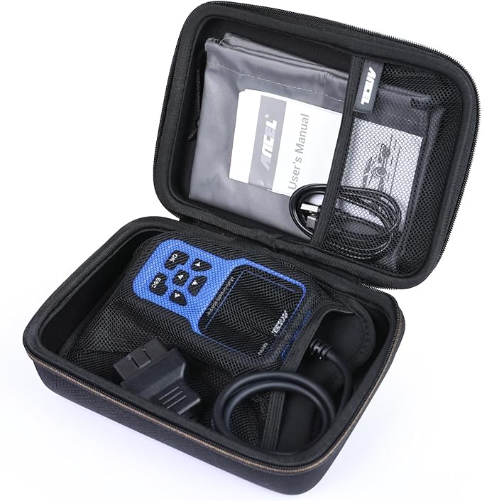 ANCEL Large Protective Case for OBD2 Scanner and Code Reader, Diagnostic Scan Tool Battery Tester, Storage Box (L)