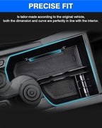 Autorder Center Console Organizer for 2023 2024 2025 2026 Kia NIRO Accessories Gear Shift Storage Box Gear Shifter Insert Tray with Black Mats