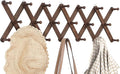 Accordion Wall Hanger, Hat Rack for Wall with 20 Coat Hooks, Expandable Hat Hangers Organizer, Vintage Decorative Coat Rack W