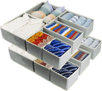 Fordonral 12 Pack Drawer Organizer Clothes, Foldable Fabric Dresser Organizer Closet Organizers and Storage Box for Underwear
