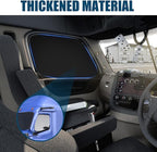 Side Window Sun Shade for Freightliner Cascadia 2008-2017, Custom Fit 210T Reflective Sunshade for Semi Truck, 6-Layer Heat Insulation Privacy Protector, Block 99% UV Rays, 2PCS