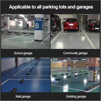 Parking Stopper for Garage, Garage Parking Aid, Parking Aid Rubber Curb Wheel Stopper, for Various Garages and Parking Lots