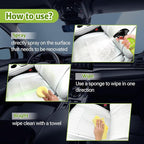 1000ml Car Interior Polish Ceiling Foam Headliner Roof Fabric Cleaner Spray Kit for Leather, utomotive Seat,Dashboard, Carpet