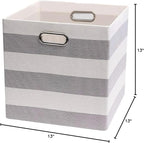 Posprica 3X Thicker Storage Bins Storage Cubes, 13×13 Fabric Storage Boxes Foldable Baskets Containers Drawers for Nurseries,