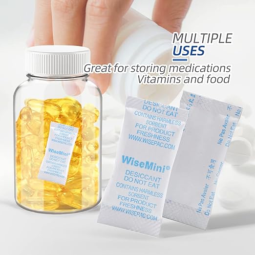 1 Gram 5000 Packs Silica Gel Packets, Silica Packets, Food Grade Dessicant, Dessicant Packs, Silica Gel for Food Storage,