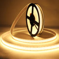 LED Strip Lights Warm White 3000K 2400LEDs DC 12V 16.4ft/5M Double Row 2835 SMD LED Tape Light Flexible Dimmable Ribbon Lamp Waterproof IP67 Outdoor Lighting(No Adapater and Dimmer)