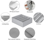 4 Packs Wardrobe Clothes Organizer,5 Grids Washable Portable Closet Organizer Storage Box Foldable Closet Drawer Organizer fo