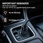 NEXPOW Tire Inflator Portable Air Compressor 150PSI 12V DC Air Pump with Dual Digital Pressure Gauge & Auto Shut-Off, Air Compressor Portable with LED Light for Car, Motorcycle, Bicycle, Ball and More