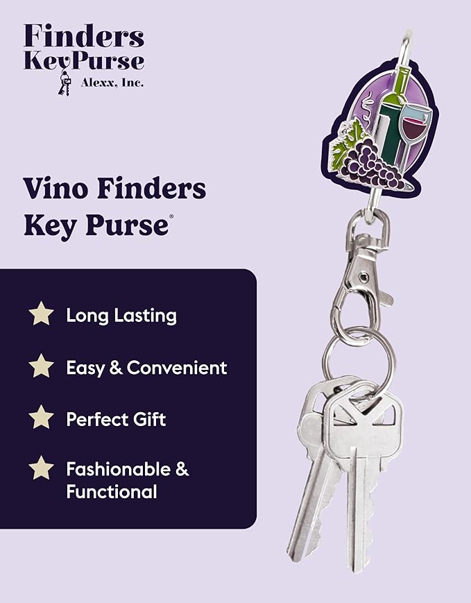 Women’s Bag Charm Key Finder, Car Keychain Hook, Cute Purse Organizer & Tote Bag Accessories, Gifts for Mom - Slim Pickings