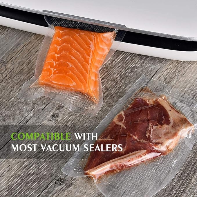Vacuum Sealer Bags For Food:6 Rolls 11"x20' Commercial Grade BPA Free Bag Rolls Durable Customized Size Food Vac Bags for Sto